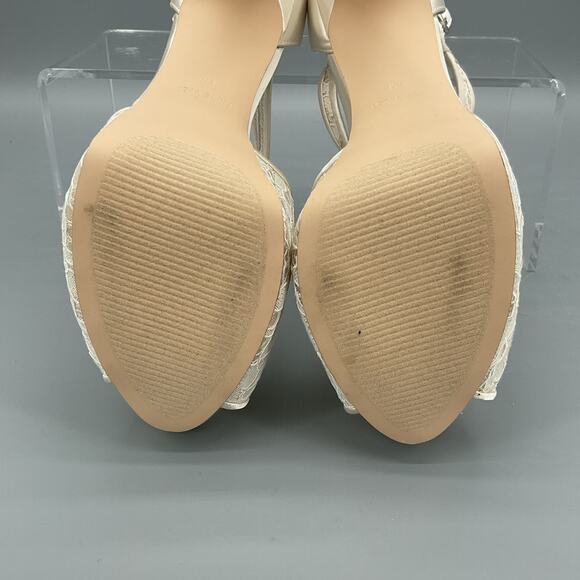 NEW Nine West Women’s Hanyap 2 Platform Sandals White Size 6M - Picture 10 of 10